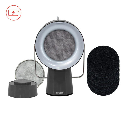 AirHood Wireless Daily Trio - Portable Kitchen Air Cleaner - Black