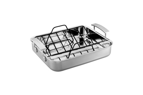 Demeyere Industry5 Stainless Steel 15.7 x 13.3 inch Roasting Pan