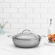 Hestan Nanobond Stainless Steel Dutch Oven 5 Quart with Lid