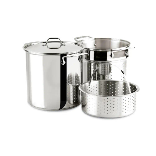 All-Clad Stainless Steel 12 qt. Disc Bottom Multi-Cooker Stock Pot