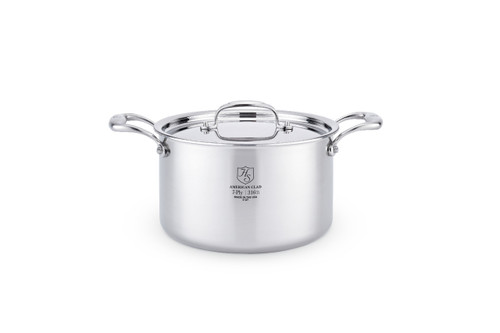 Hammer Stahl Heritage Steel Multi-Ply 4 qt. Sauce Pot with Lid