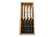 Zwilling Essential 4 Piece Steak Knife Set with Beechwood Box