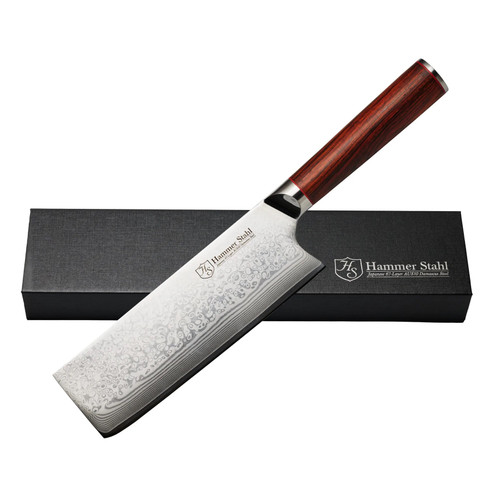 Hammer Stahl Damascus 7in Nakiri Knife