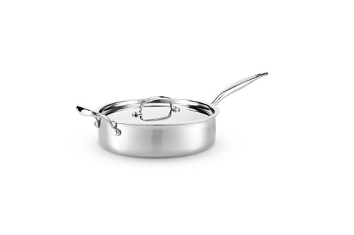 Hammer Stahl Heritage Steel Multi-Ply 4 qt. Saute with Lid