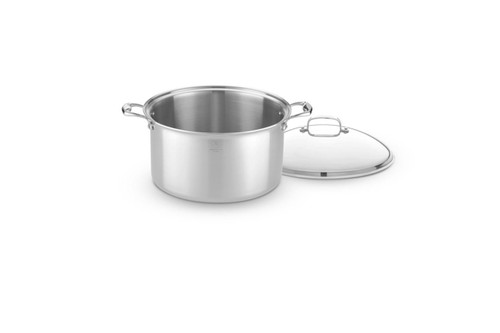 Hammer Stahl Heritage Steel Multi-Ply 12 qt. Stock Pot with Lid