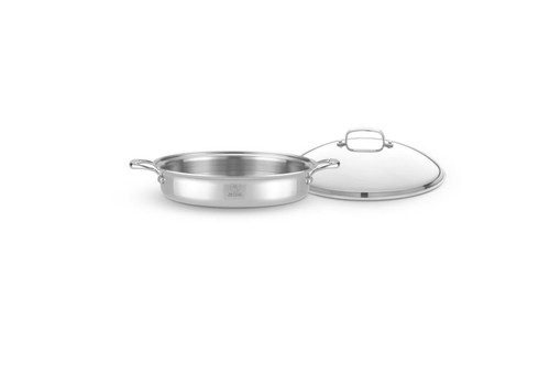 Hammer Stahl Heritage Steel Multi-Ply 5 qt. Sauteuse with Lid