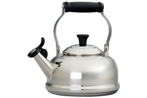 Le Creuset Classic Whistling Tea Kettle with Phenolic Knob - Stainless Steel