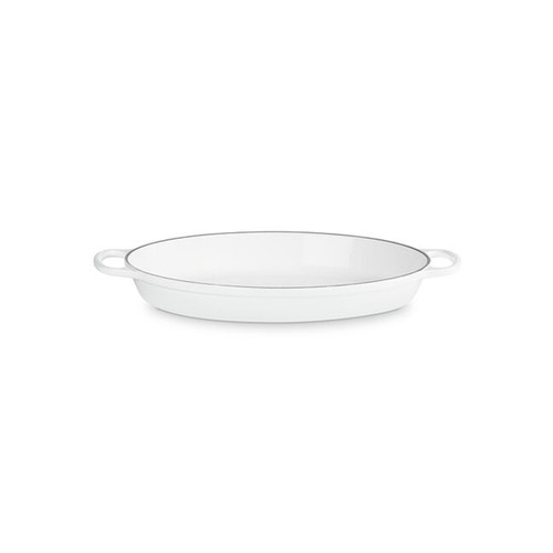 Le Creuset Signature Cast Iron 3 qt White Oval Baker