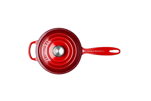Le Creuset Signature Cast Iron 2.25 qt. Cerise Saucepan