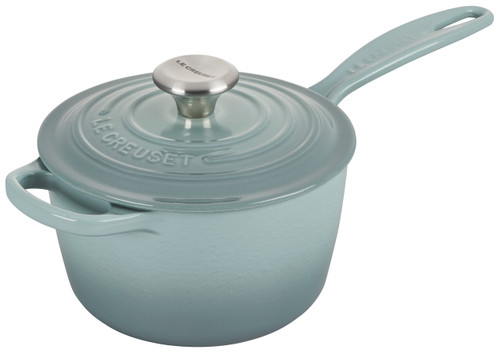 Le Creuset Signature Cast Iron 2.25 qt. Sea Salt Saucepan