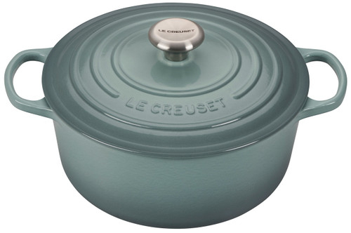 Le Creuset Signature Cast Iron 7.25 qt. Sea Salt Round Dutch Oven